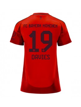 Billige Bayern Munich Alphonso Davies #19 Hjemmedrakt Dame 2024-25 Kortermet